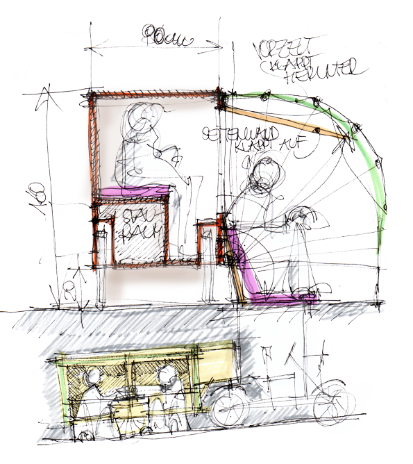 FAHRRADWOHNWAGEN Skizze 2 Kopie